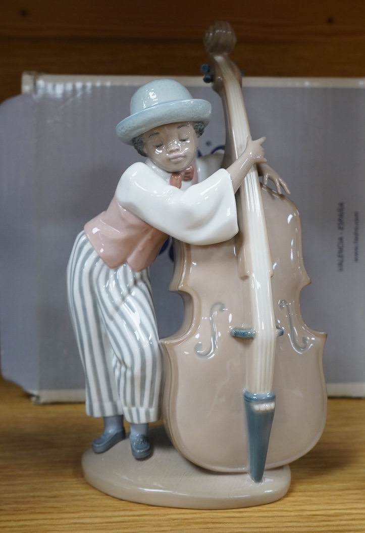 A Lladro group of six ‘Jazz Band’ figures, tallest 25cm. Condition - good